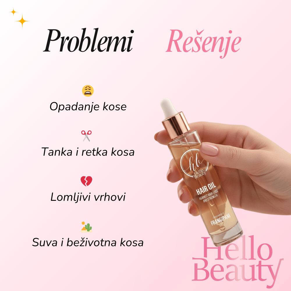 Hello Beauty ulje za jačanje i protiv opadanja kose